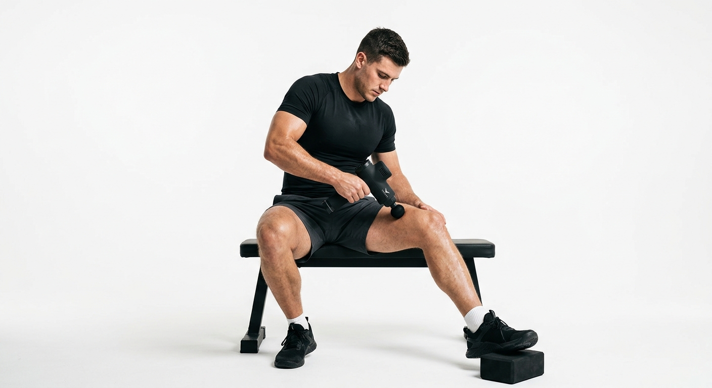 Photo expert Pistolet de Massage Musculaire Deep Tissue LCD - ExoMuscu